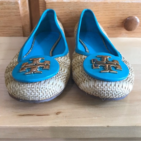 Tory Burch raffia straw Reva ballet flats - Picture 2 of 10